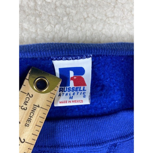 Russell Athletic Pullover Crewneck Men Blue‎ Sweatshirt Sweater  Medium - Picture 3 of 7